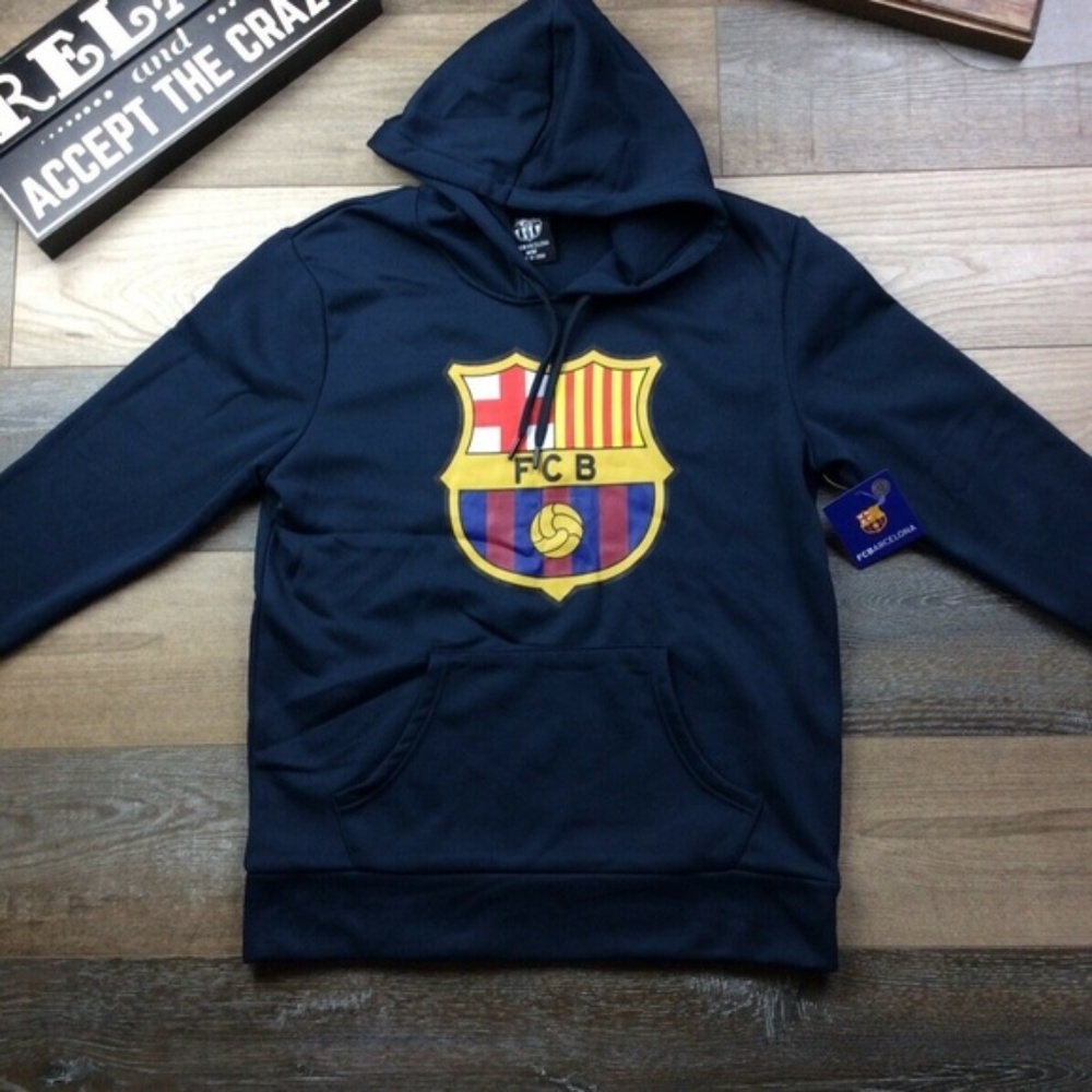 FC Barcelona Soccer Football Hoody Sweater Size M